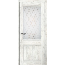 Дверь межкомнатная Сибирь Профиль Классик C01 Ель альпийская, стекло художественное